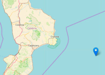 Terremoto a largo di Crotone, registrate nella mattinata due scosse di magnitudo ML 3.7 e 2.4