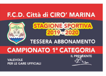 Al via la campagna abbonamenti per la F.C.D. Città di Cirò Marina