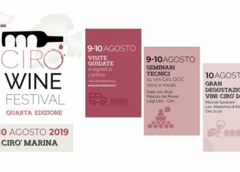 “Cirò Wine Festival” il 9 e il 10 agosto 2019 nella suggestiva cornice dei Mercati Saraceni