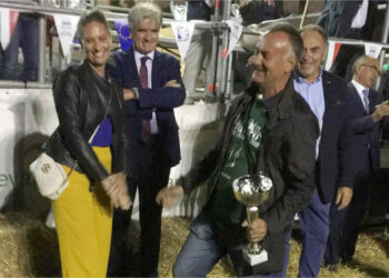 Vincenzo Morise premiato per il quarto anno come miglior allevatore alla XVI Mostra Nazionale dei Bovini di Razza Podolica a Matera