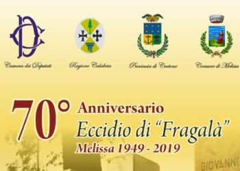 70° eccidio “Fragalà” 28 e 29 ottobre, due giorni per onorare la memoria delle vittime della strage di Melissa