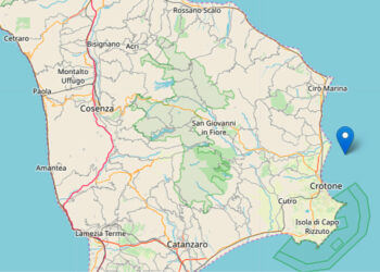 Ancora scosse di Terremoto nel crotonese, registrata nella mattinata una scossa di magnitudo ML 2.1