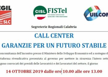 Call Center, Garanzie per un futuro stabile: il 14 ottobre nelle Prefetture, convocati dei presidi delle lavoratrici e dei lavoratori del settore