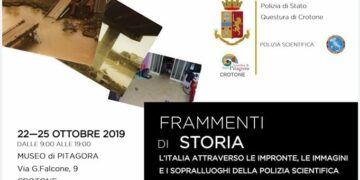 Mostra fotografica itinerante “Frammenti di Storia” dal 22 al 25 ottobre 2019, all’interno del Museo e dei Giardini di Pitagora di Crotone