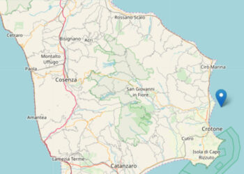 Scossa di Terremoto di magnitudo 2.7 nella notte nel crotonese, stesso epicentro della forte scossa registrata il 15 ottobre