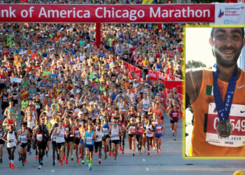 Un cirotano alla “Chicago Marathon” negli Stati Uniti, Nicodemo De Simone insieme ai 45000 partecipanti da tutto il mondo
