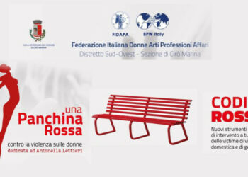 Giornata Internazionale contro la Violenza sulle Donne: “Codice Rosso” della Fidapa di Cirò Marina, lunedi 25 novembre nella sala consigliare del Comune