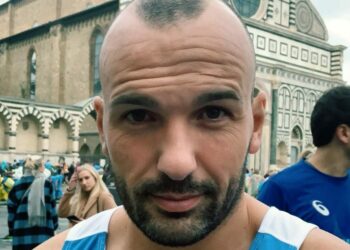 Luciano Compagnone della Cirò Marina che Corre, presente alla Maratona di Firenze 2019