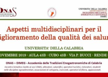 Sabato 9 Novembre all’Unical importante simposio sul miglioramento della qualità dei salumi