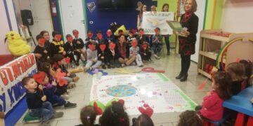 335 organizzazioni, in 40 città in tutta Italia per fermare le guerre. A Cirò Marina il 25 Gennaio, il Polo D’Infanzia Baby Kinder Park ha dato voce al grido di pace