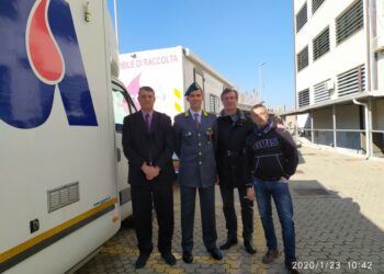 Grande partecipazione tra i finanzieri di Crotone alla donazione di sangue