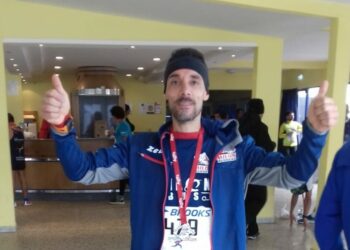 L’atleta della Milonrunners Aldo Pastore alla sua prima Mezza maratona a Gallipoli la XII Maratonina dello Jonio