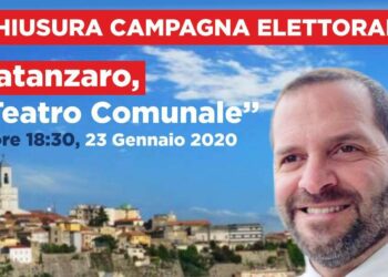 Oggi alle 18:00 Frank Mario Santacroce chiude la sua  campagna elettorale a Catanzaro