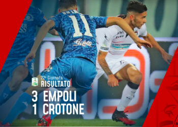 Calcio, Serie B: Empoli vs Crotone 3-1