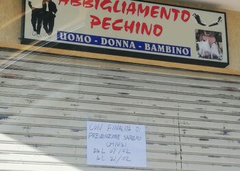 Negozio cinese chiuso a Cariati su iniziativa dei titolari