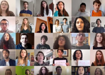 Al Politecnico di Milano più di 40 studenti Cantano: “We are the World” insieme ma ognuno in parti diverse del mondo