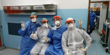 Il Club Kiwanis “Apollo Aleo” di  Cirò Marina dona 40 visiere al personale del Pronto Soccorso dell’Ospedale di Crotone