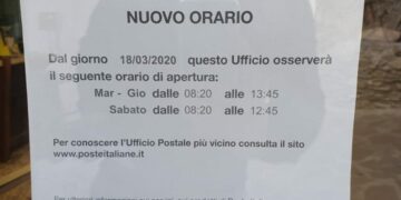 Crucoli, Ufficio Postale a singhiozzo