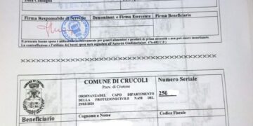 Crucoli, in prossimità della Santa Pasqua consegnati i Buoni Spesa a oltre 100 beneficiari