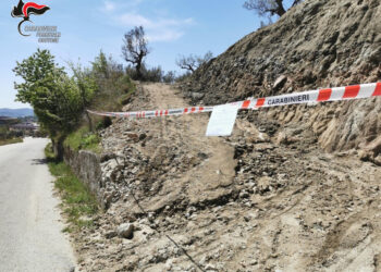 Mesoraca, demolisce muro su strada provinciale per sbancare terreno