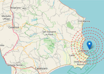 Paura a Crotone: 6 scosse di Terremoto nella mattinata, la più forte di magnitudo 3.8. Ieri registrata una a Strongoli