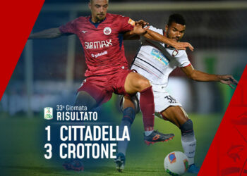Calcio, Serie B: Cittadella vs Crotone 1-3
