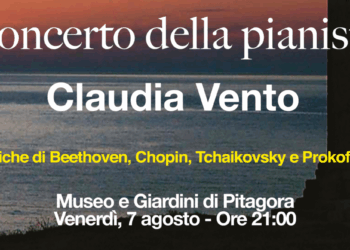 Crotone: incontri Musicali Mediterranei, concerto della pianista Claudia Vento al Museo di Pitagora