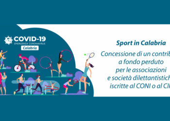 La Regione destina 3 milioni di euro a fondo perduto per lo sport in Calabria, fino a 1500 euro per ogni associazione