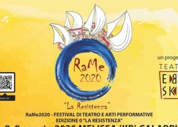 Rame2020: oggi 8 agosto, festival tra Melissa e Torre Melissa, teatro e arti performative