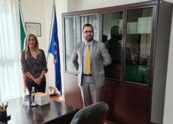 Il presidente facente funzioni della Provincia di Crotone, Simone Saporito incontra la presidente del Tribunale di Crotone