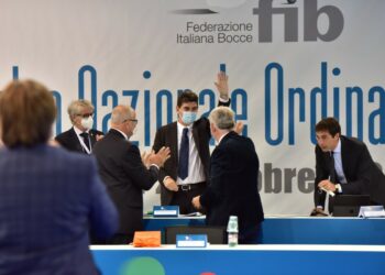 Il presidente Marco Giunio De Sanctis è stato confermato al vertice della Federazione Italiana Bocce