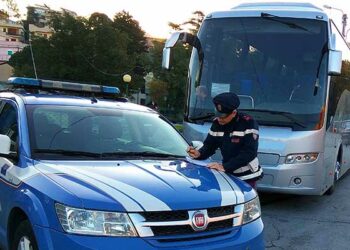 “Truck and bus” a Crotone, controlli della polizia su bus e mezzi pesanti