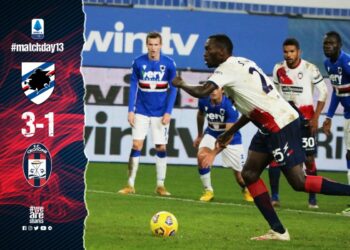 Calcio, Serie A: Sampdoria vs Crotone 3-1