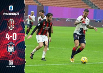 Calcio, Serie A: Milan vs Crotone 4-0