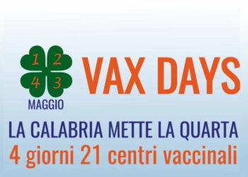 Al via oggi in Calabria i “Vax days”, le giornate di campagna vaccinale fino al 4 maggio