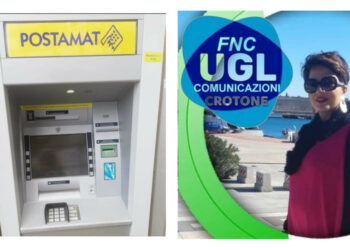 Nuovo Postamat ATM a Melissa, la sindacalista Manfredi (Fnc Ugl): “è un importante servizio ai cittadini e ai numerosi turisti in arrivo”