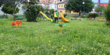 Torretta, villa comunale assalita da erbacce e incuria