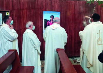 Benedetto il quadro di San Francesco di Paola da Padre Trebisonda, provinciale dell’Ordine dei Minimi