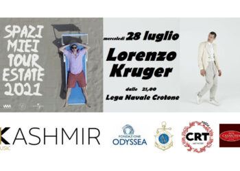 Lorenzo Kruger, oggi 28 luglio alla Lega Navale di Crotone con il suo primo disco “Singolarità”