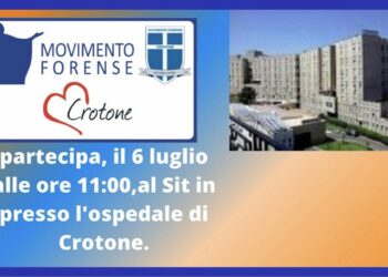 Sostegno del Movimento Forense al Sit del 6 luglio per la riapertura della medicina nucleare a Crotone
