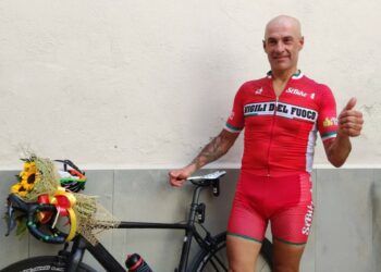 Silvio Giovane in 24 ore da Perugia a San Marco in bicicletta, impresa riuscita