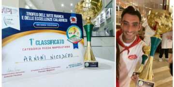 Nicodemo Arnoni pizzaiolo cirotano 1° classificato al Trofeo dell’Arte Bianca e delle Eccellenze Calabresi