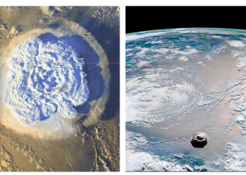 L’eruzione del vulcano a Tonga è stata “sentita” anche in Calabria