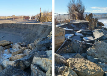 Cirò Marina, Mareggiata a Punta Alice: flagellato litorale zona nord stabilimento balneare “Baia de Punta”