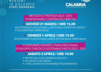 Stati Generali del Turismo, iscrizioni e proposte online da tutta la  Calabria. Orsomarso: “Successo straordinario. Nuova scommessa per  questa terra”