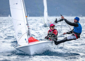 Beatrice e Demetrio Sposato al campionato del Mondo assoluto di vela sul lago Balaton in Ungheria dal 5 al 13 agosto
