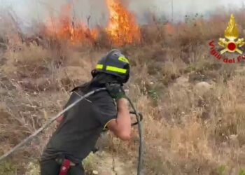Incendi su Crotone per tutto il giorno, grande lavoro dei Vigili del fuoco