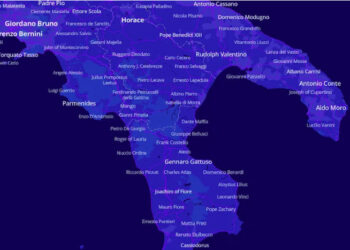 Il cirotano Lilio inserito in una mappa con le persone più famose di ogni città del mondo