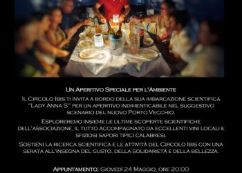 Crotone, “Un Aperitivo Speciale per l’Ambiente”: scienza e sapori a bordo della “Lady Anna S”