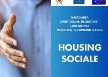 Crotone, attivati i servizi di Housing Sociale